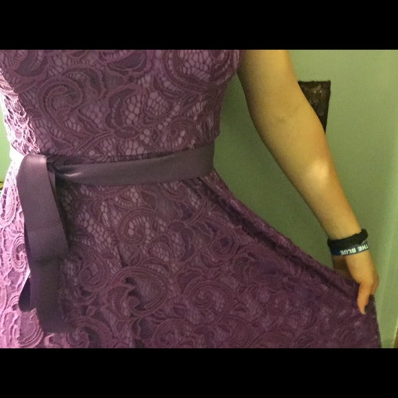 Purple lace dress-large - Picture 6 of 8
